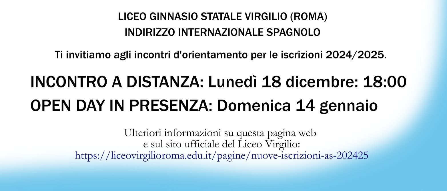 Annuncio degli incontri di orientamento a distanza 18/12/2023