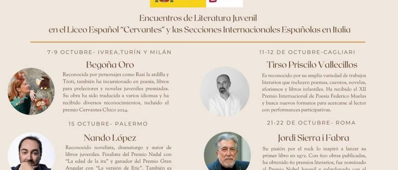 Poster degli incontri letterari