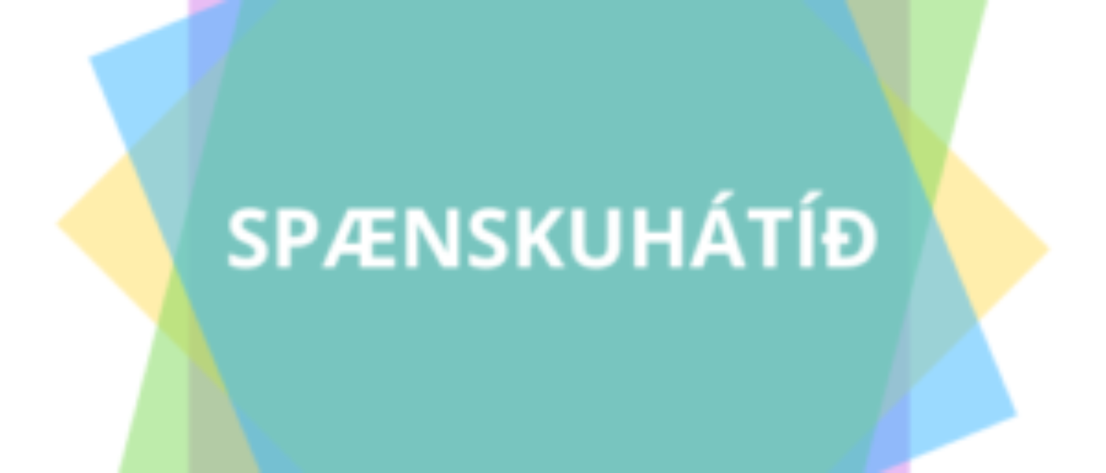 logotipo Festival de español en Islandia con el texto Spaenkuhátíd