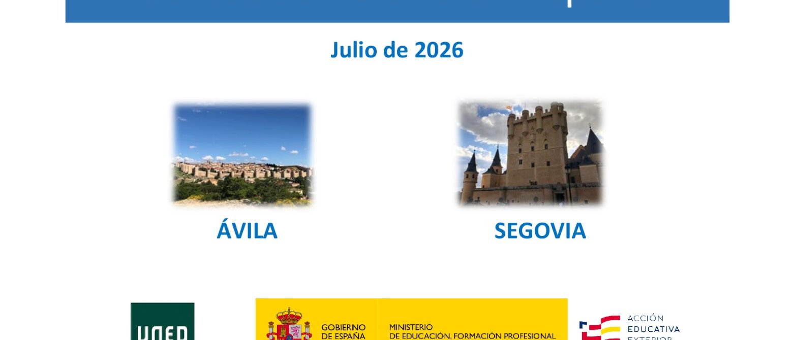 Cartel cursos de verano en España 2026