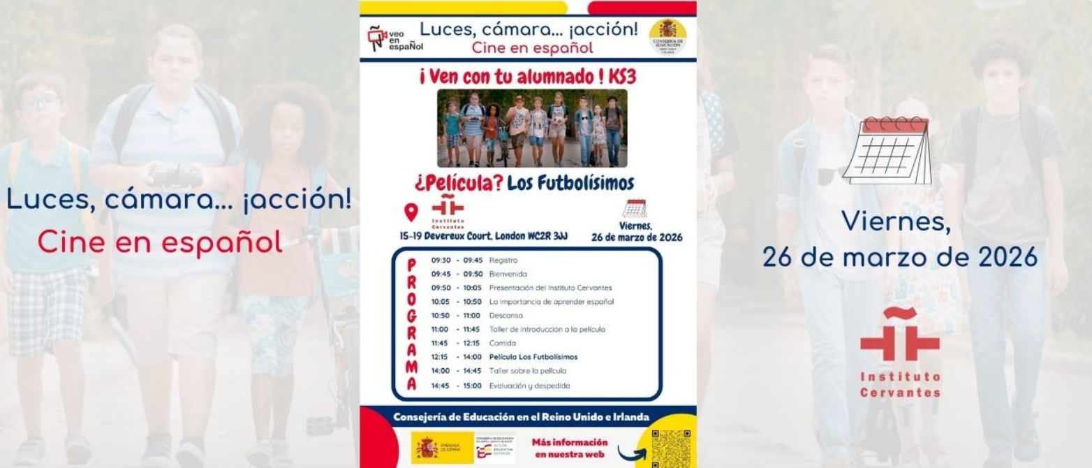 Luces, cámara... ¡acción! en Instituto Cervantes Londres 2026-03-26