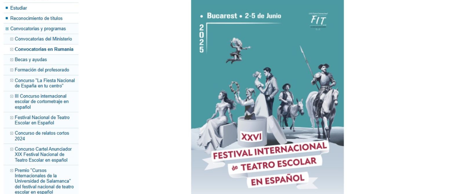 Festival internacional de teatro escolar en español