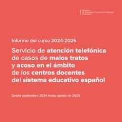 Portada del informe del curso 2024-2025