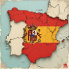 Ilustración mapa de España