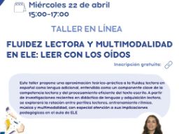 taller en línea fluidez lectora