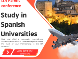 WEBINAR PARA FAMILIAS DE CENTROS ISA: ESTUDIAR EN UNIVERSIDADES ESPAÑOLAS