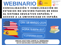 Cartel webinario homologaciones