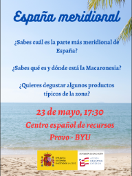 Cartel charla Islas Canarias