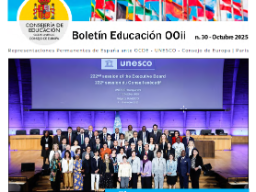 Boletín de noticias de la Consejería de Educación ante OCDE, UNESCO y Consejo de Europa, octubre, 2025