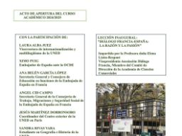 Programa de Acto Inaugural.