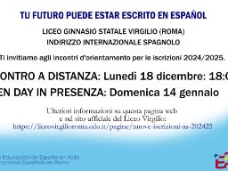 Anuncio del encuentro virtual de 18/12/2023