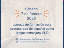 Portada jornada de formación Español en Canterbury