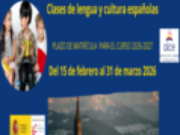 Plazo de matrícula ALCE para el curso 2026-2027