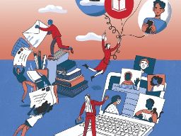 ilustración de docentes para el 2030. 