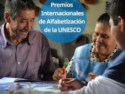 Cartel de los premios de alfabetización de la UNESCO