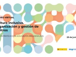 Cartel del webinario del plan estratégico de educación inclusiva