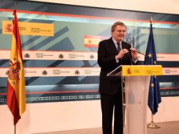 Méndez de Vigo durante la rueda de prensa posterior a la Conferencia Sectorial de Educación