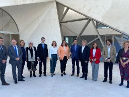 La ministra Pilar Alegría en la presentación del CITAR de Segovia