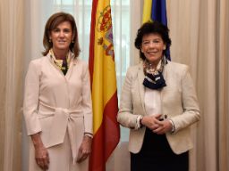 Las ministras de Educación de España y Andorra durante su reunión.