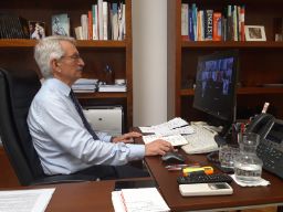 El secretario de Estado de Educación, Alejandro Tiana, durante una videoconferencia