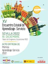 Cartel de los VIII Premios Aprendizaje-Servicio en el marco del  XV Encuentro Estatal de Aprendizaje-Servicio